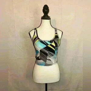 Calvin Klein Athletic Performance Racerback Cropped‎ Tank Top Prism Women's Sz M